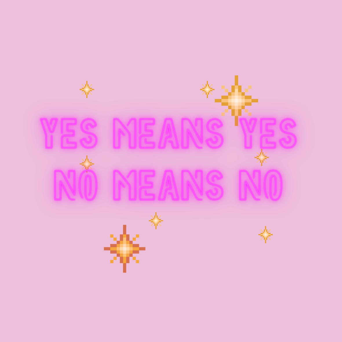 Yes means Yes and No means No