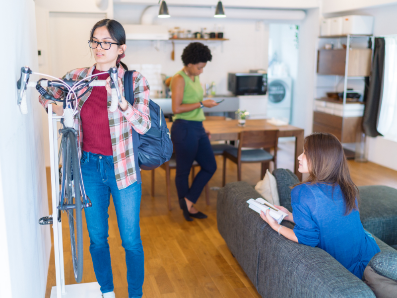 eine Wohnsituation in einer WG