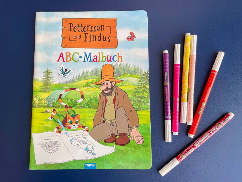 Buchcover und Filzstifte