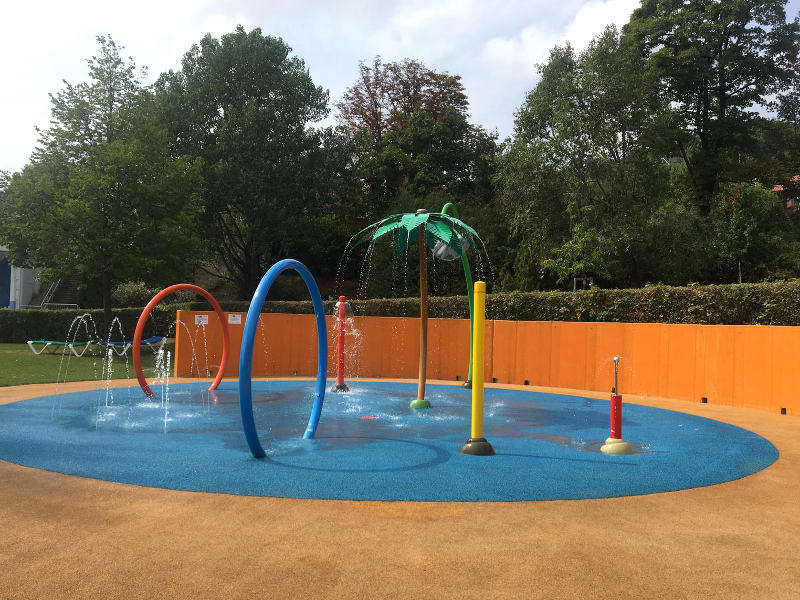 Wasserspielgarten für Kleinkinder im Schafbergbad