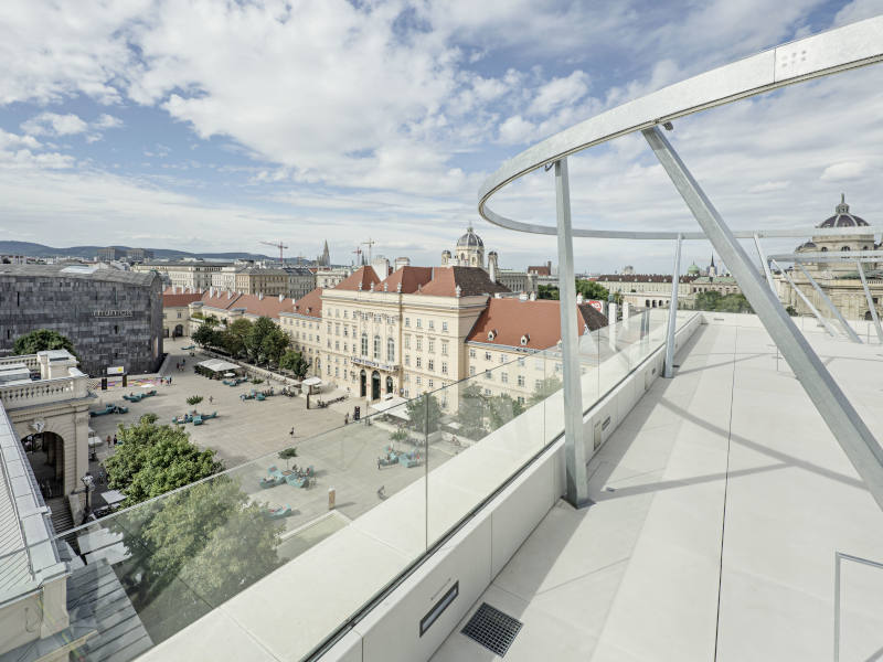 Blick von Dachterrasse MQ