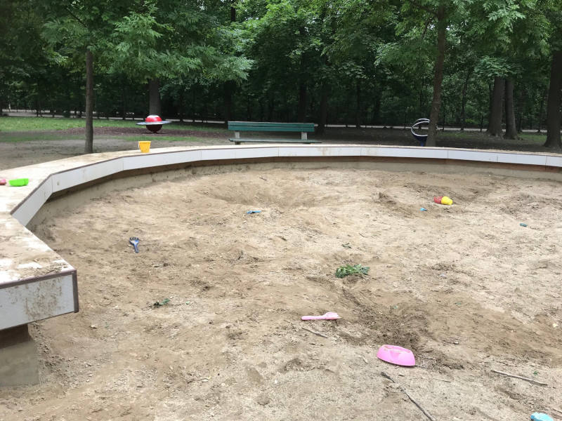 Waldspielplatz Augarten Sandkiste