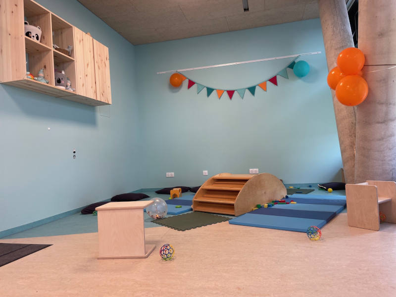 Bewegungsbereich im mini*Eltern-Kind-Treff Margareten