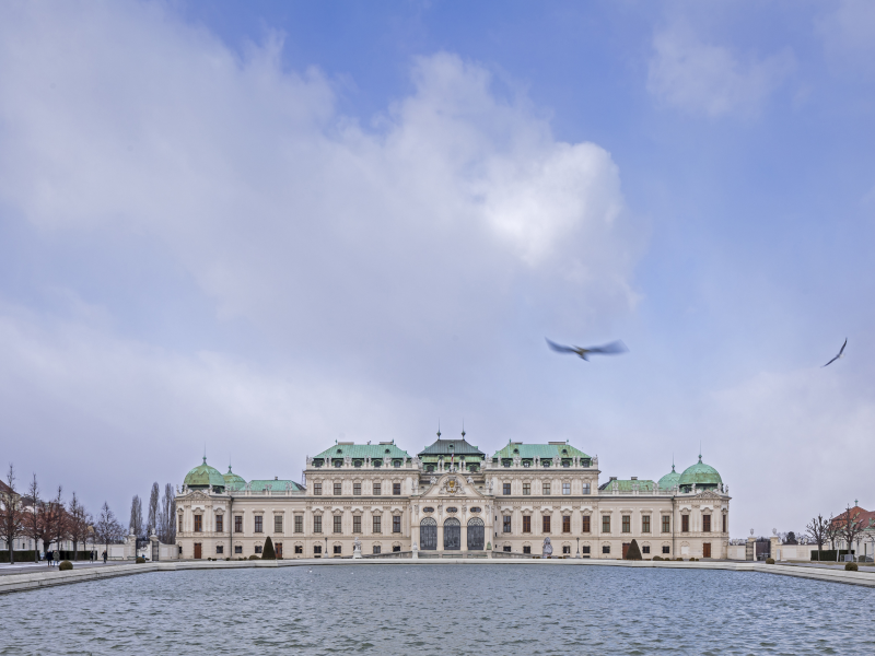 Oberes Belvedere von vorne.