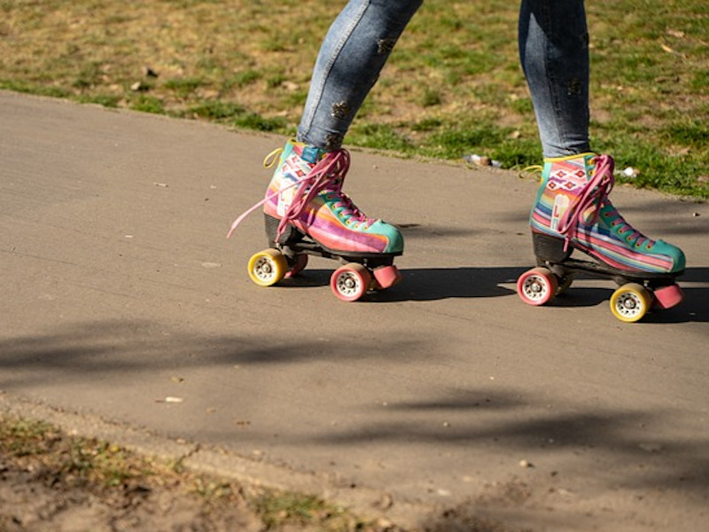 Bunte Rollerskates