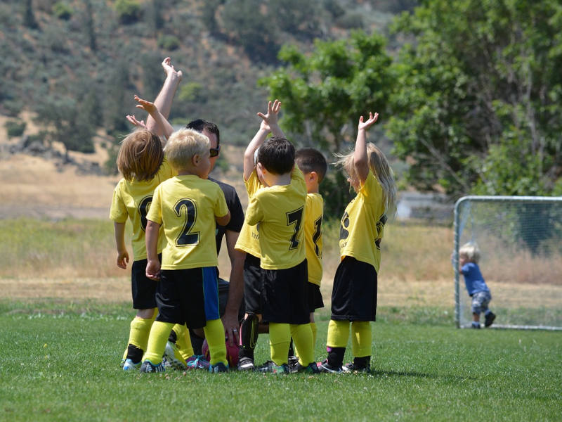 Kleinkinder Fußballteam