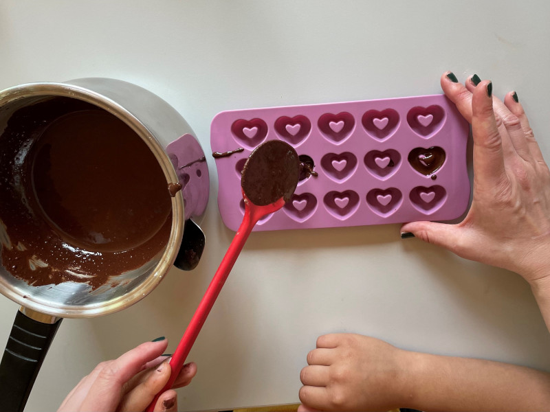 Flüssige Schokolade