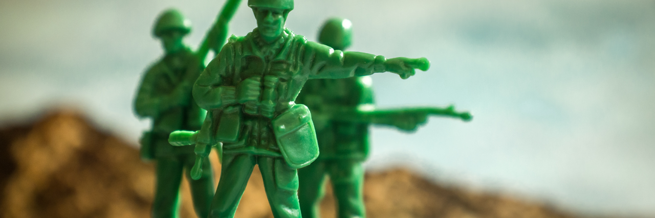 grüne Spielsoldaten 