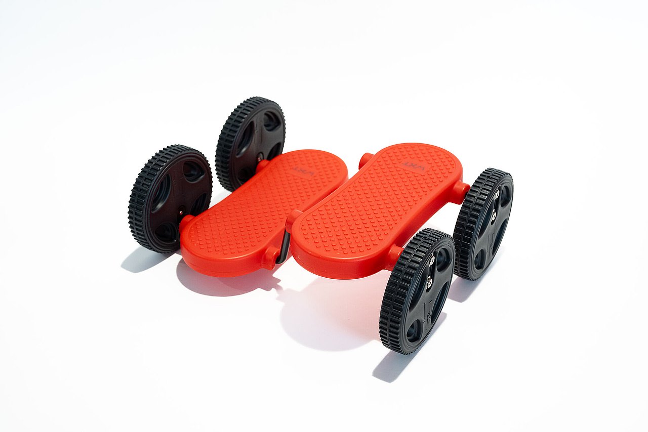 Plastik Pedalo in rot