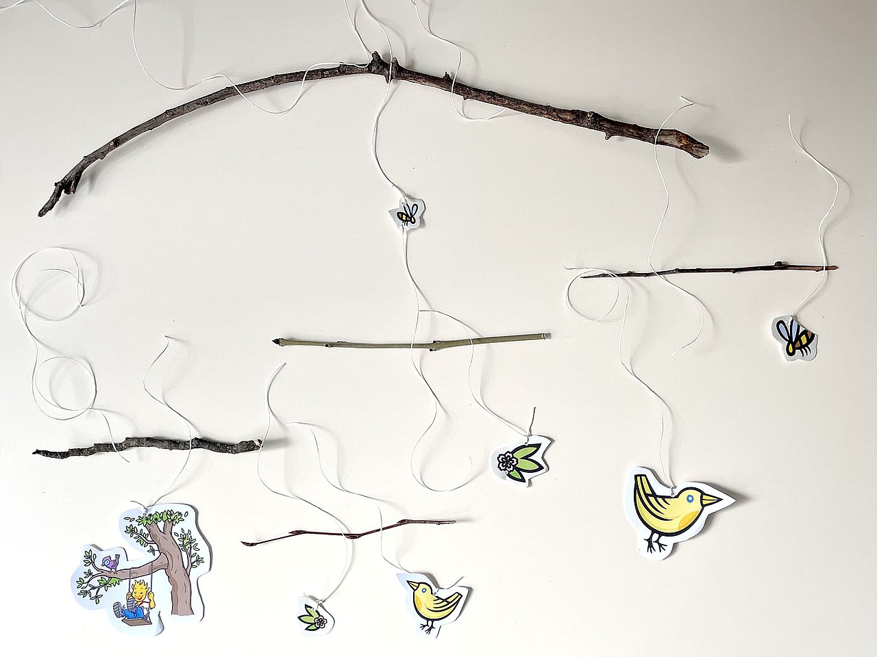 DIY - Frühlings Mobile Selbstgemacht