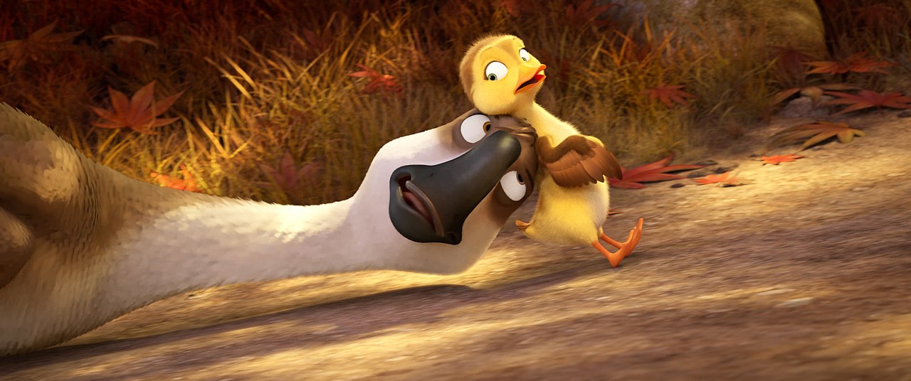 Filmbild von Gans im Glück