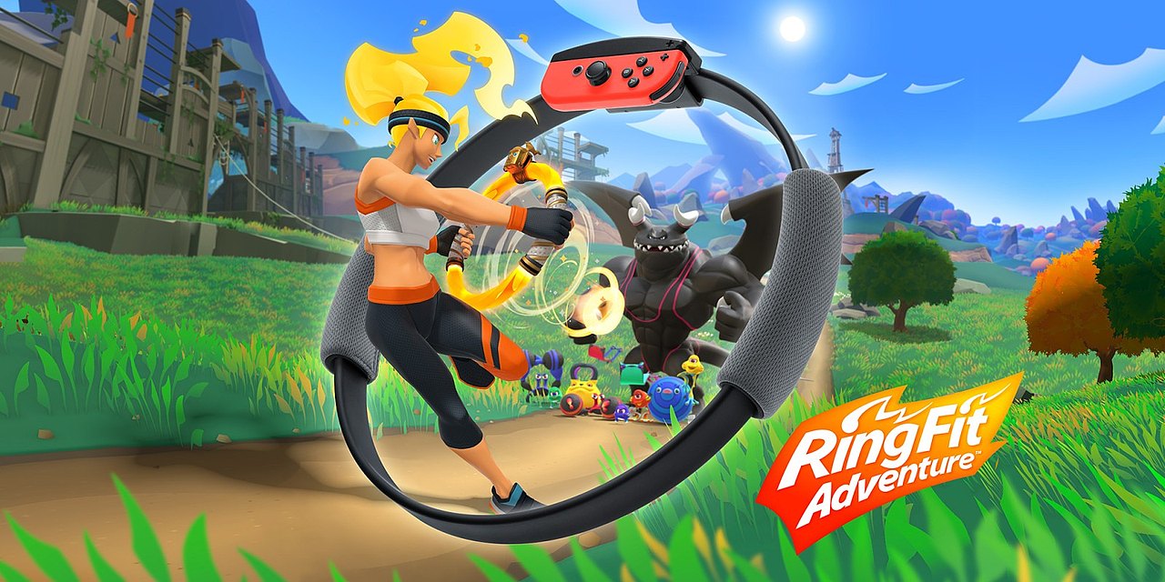 Titelbild des Spiels "Ring Fit Adventure"