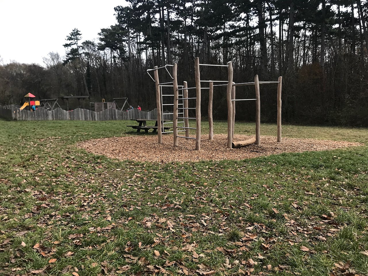 Klettergerüst auf Wiese