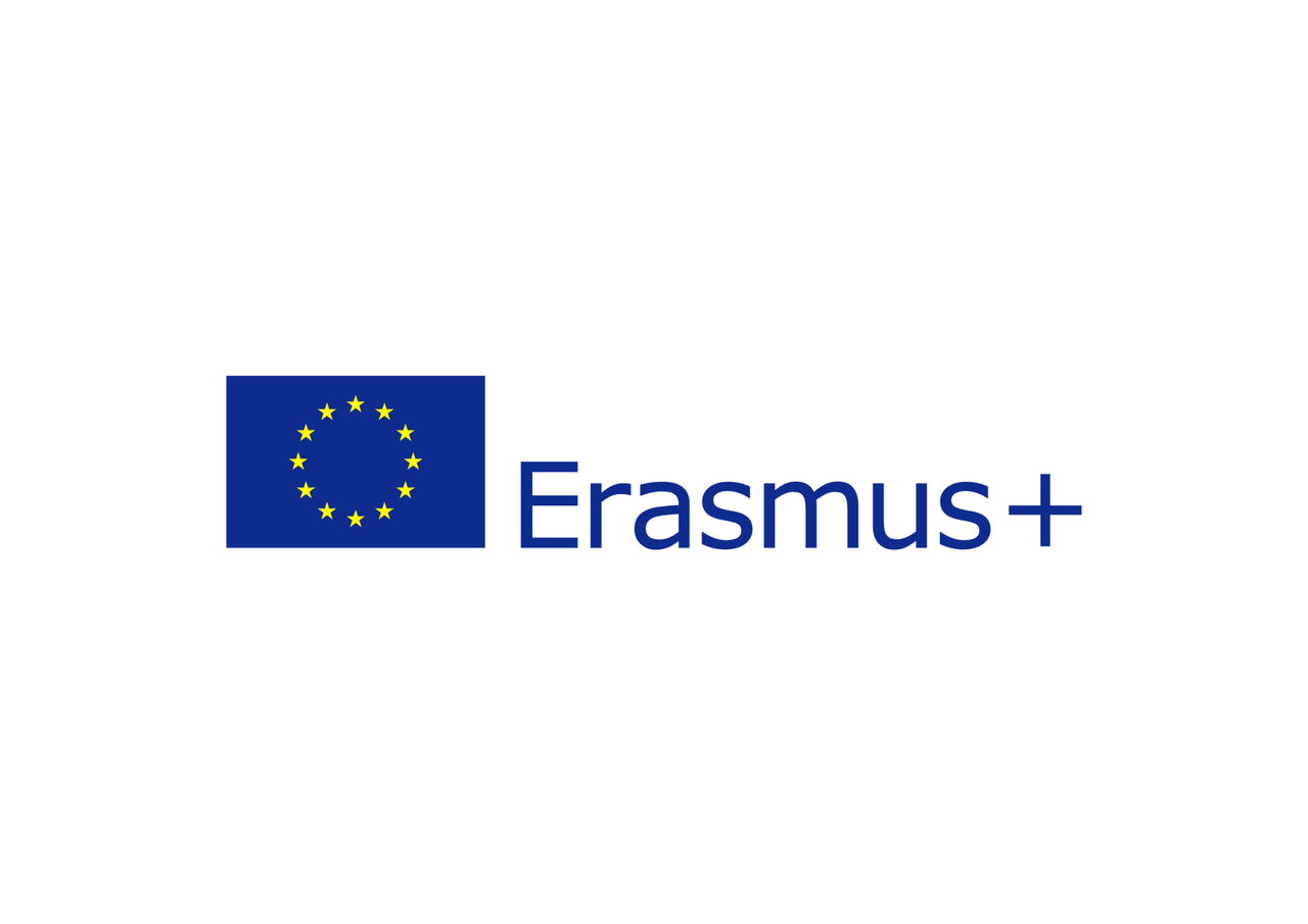 Erasmus+ Logo mit EU-Flagge