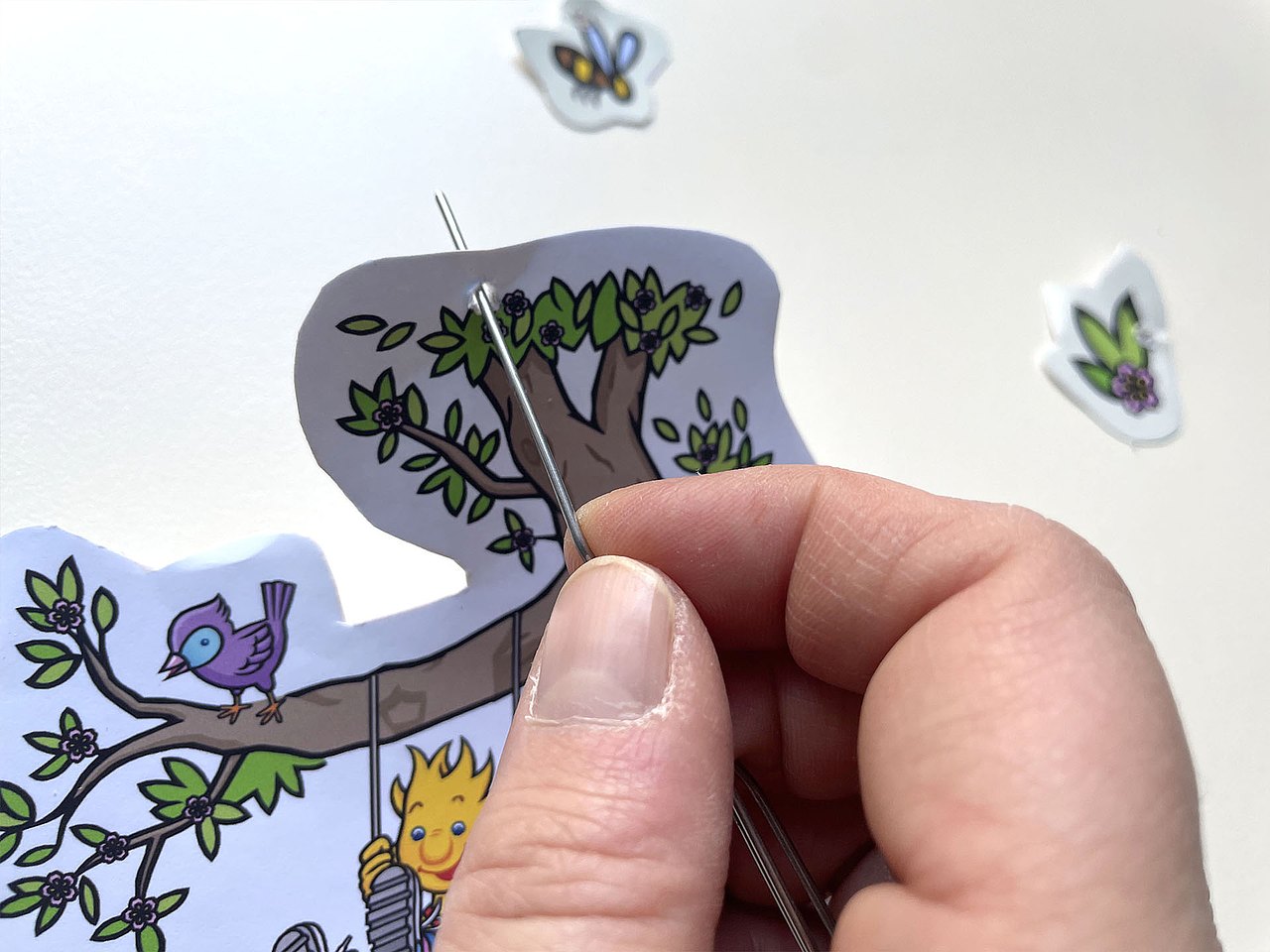 DIY - Frühlings Mobile Selbstgemacht