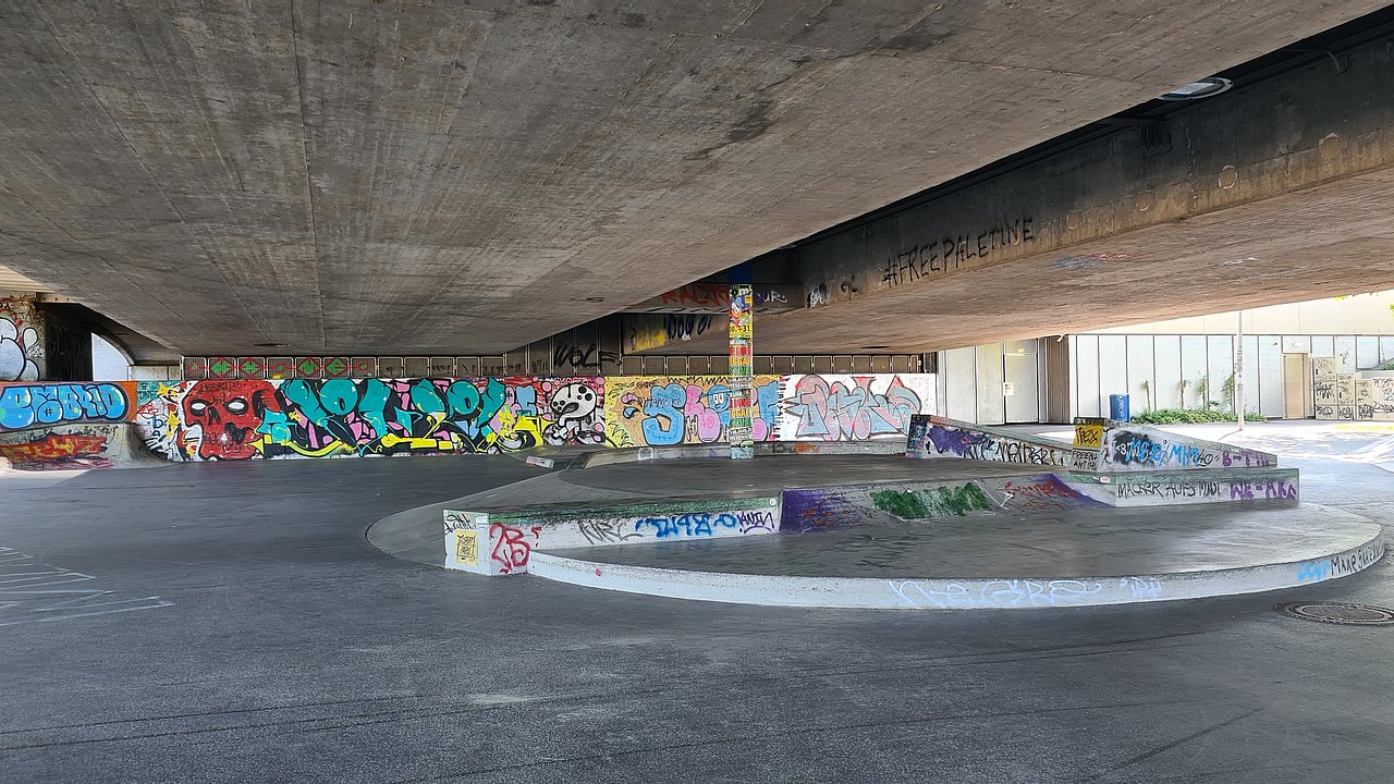 Skatepark unter der Reichsbrücke