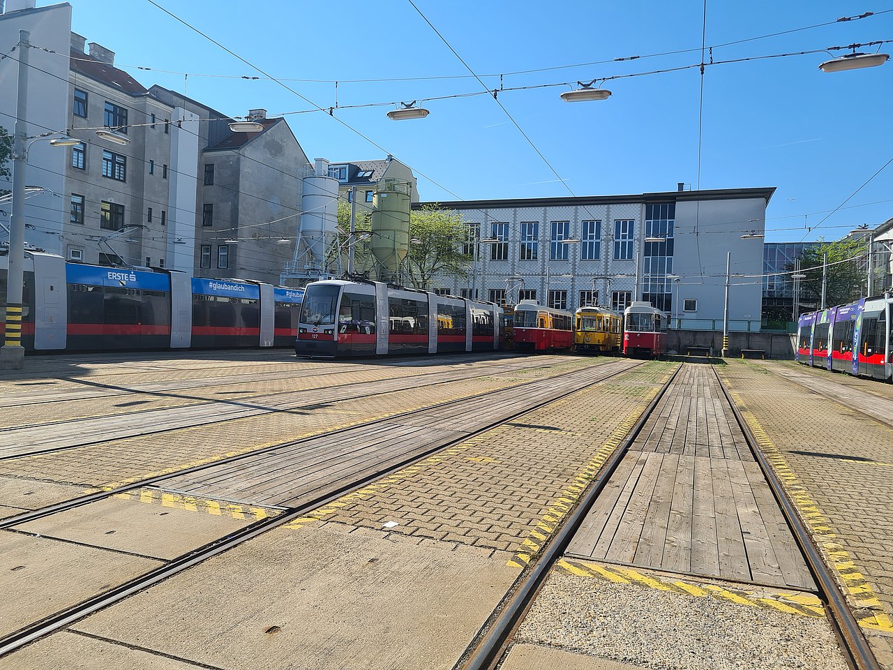 Straßenbahn-Bahnhof Innerfavoriten Ansicht vom Straßenbahn-Bahnhof in Innerfavoriten