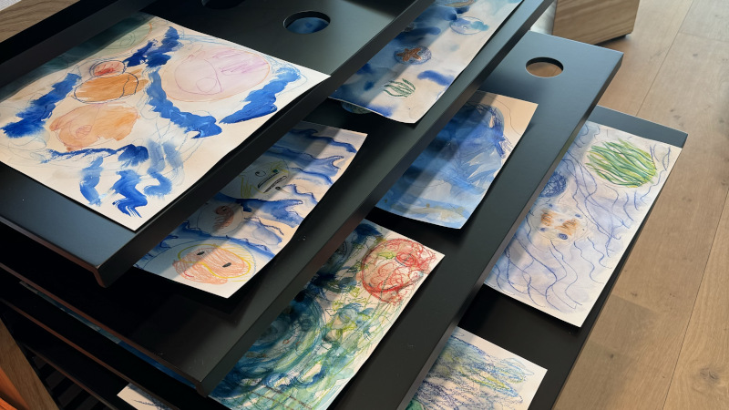 Gemalte Bilder vom Atelier